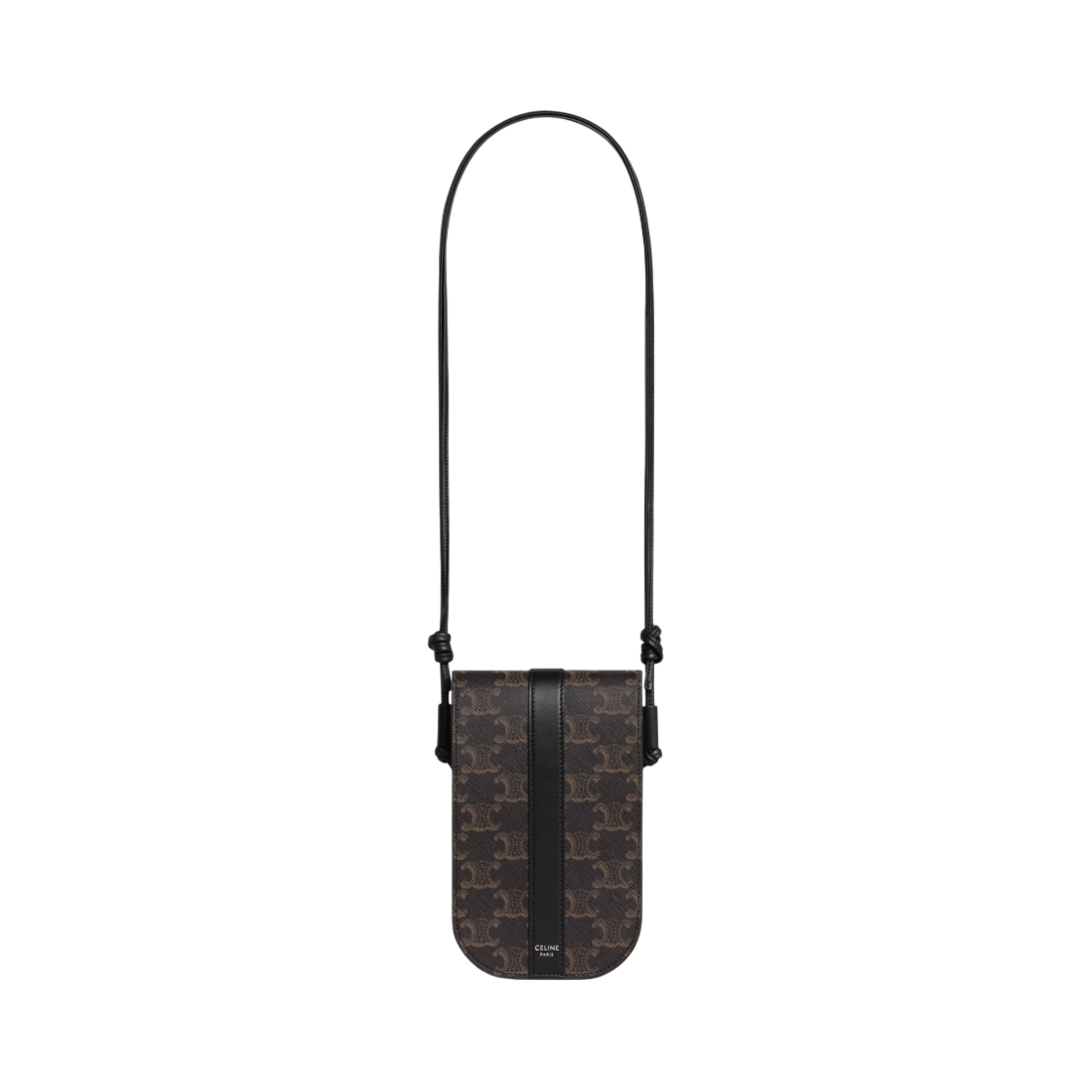 셀린느 트리옹프 캔버스 카프스킨 폰 파우치 블랙(Celine Phone Pouch in Triomphe Canvas Calfskin Black) - 1