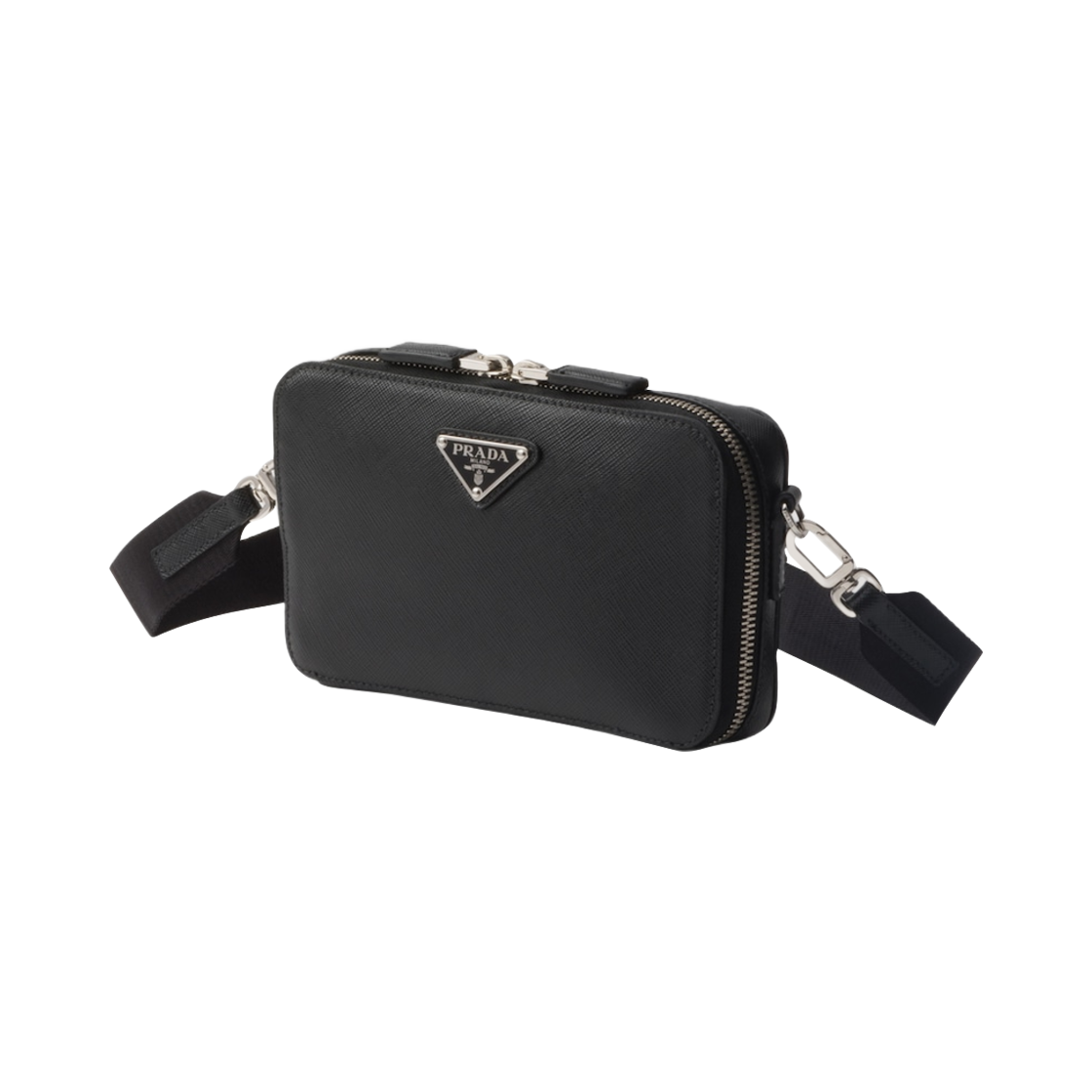 프라다 브리크 사피아노 레더 백 블랙(Prada Brique Saffiano Leather Bag Black) - 2