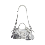 Balenciaga Neo Cagole XS Handbag Graffiti White