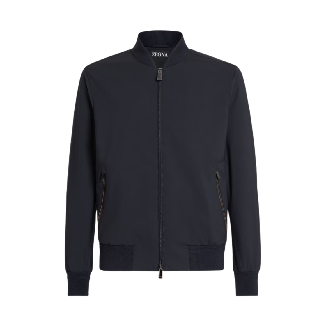 제냐 트로페오 엘리먼트 울 봄버 네이비 블루(Zegna Trofeo Elements Wool Bomber Navy Blue)