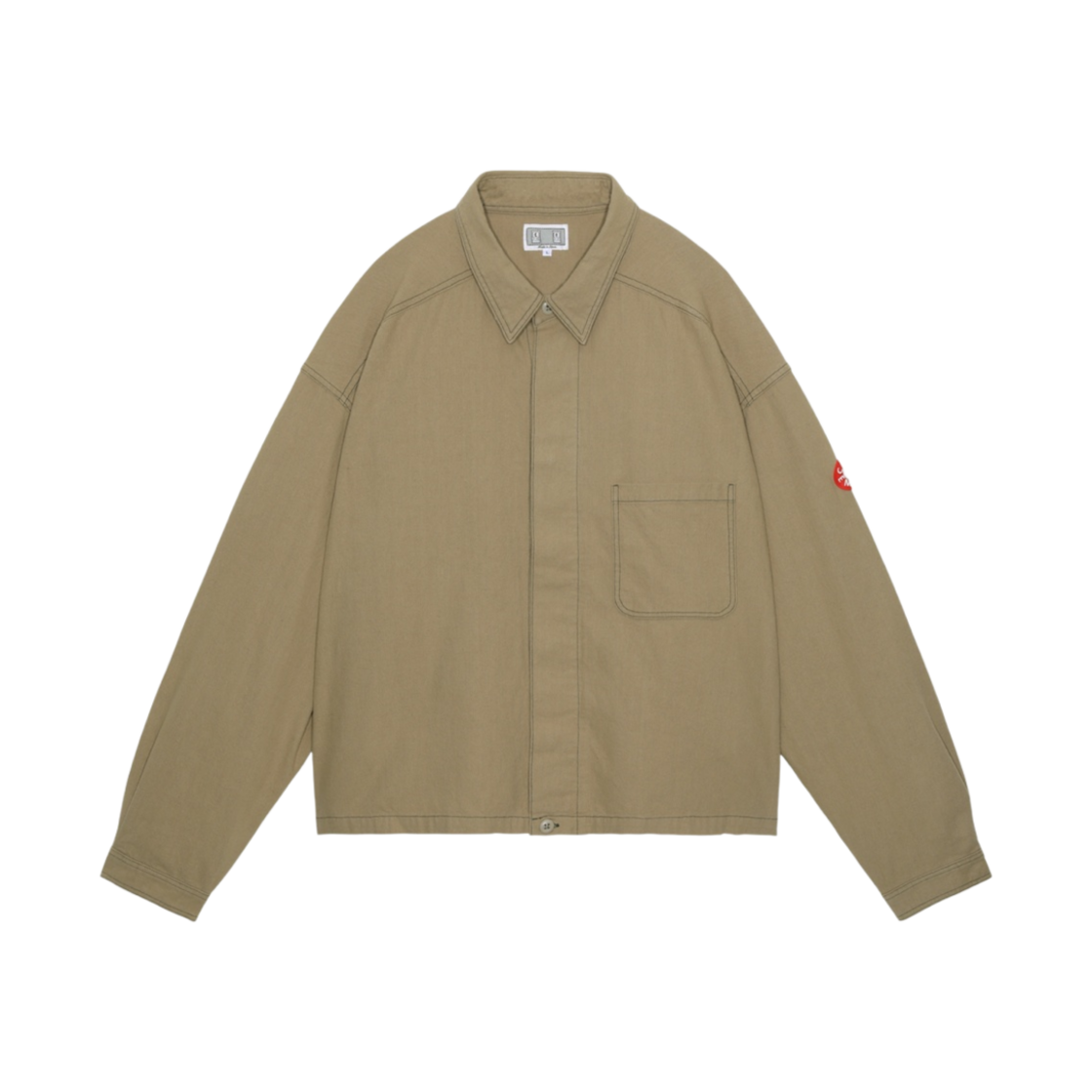 카브엠트 캔버스 숏 셔츠 자켓 브라운 - 24SS(Cav Empt Canvas Short Shirt Jacket Brown - 24SS) - 1