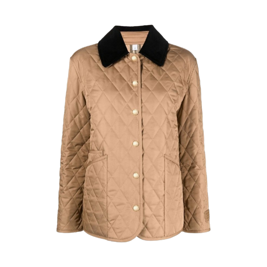 (W) 버버리 퀼티드 반 자켓 카멜
