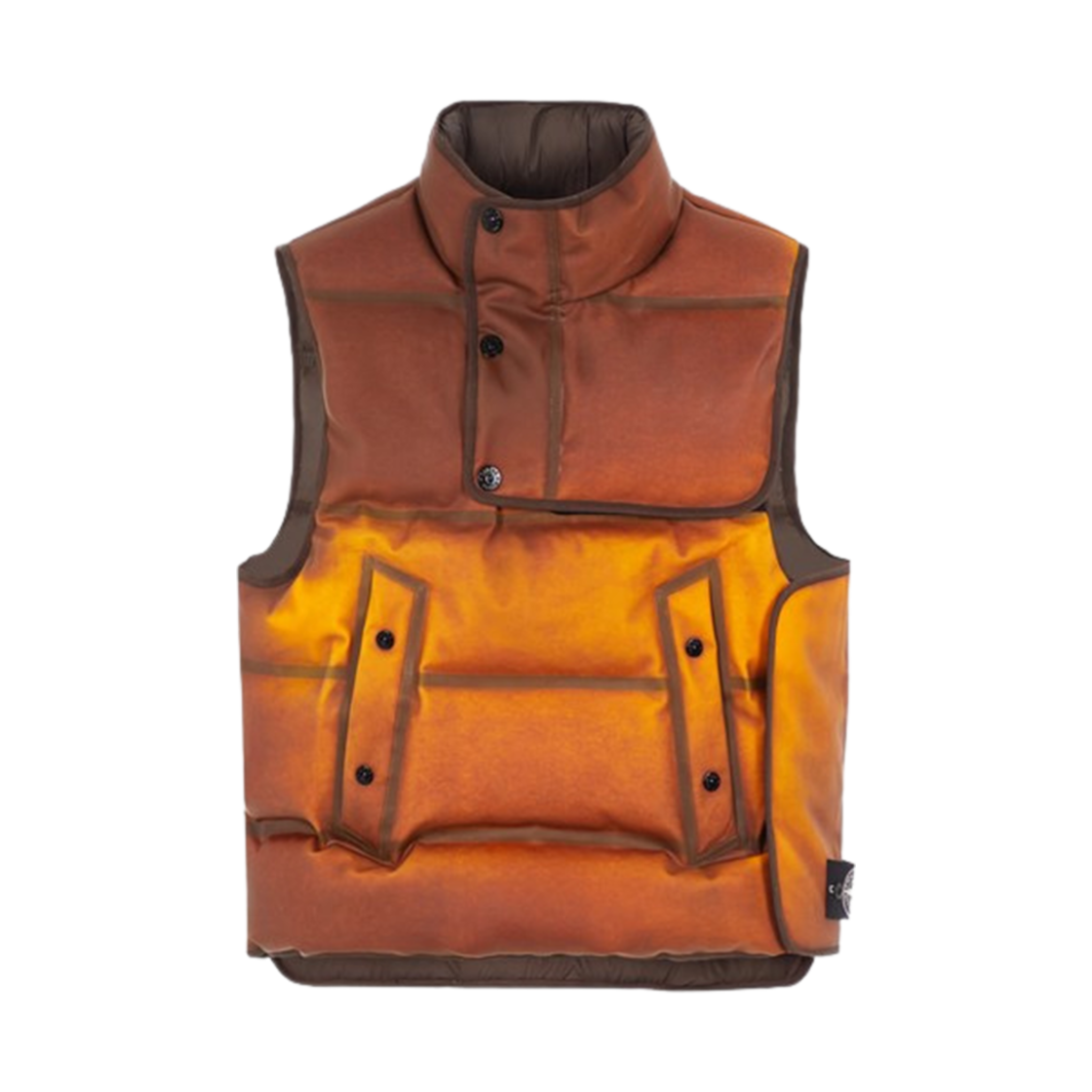 7915G1399-V0013 Stone Island G1399 Poly Strata Ice Jacket Down Vest Rust - 23FW