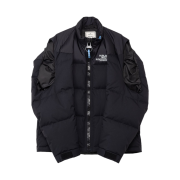 Maison Mihara Yasuhiro Hollowed Out Down Vest Black