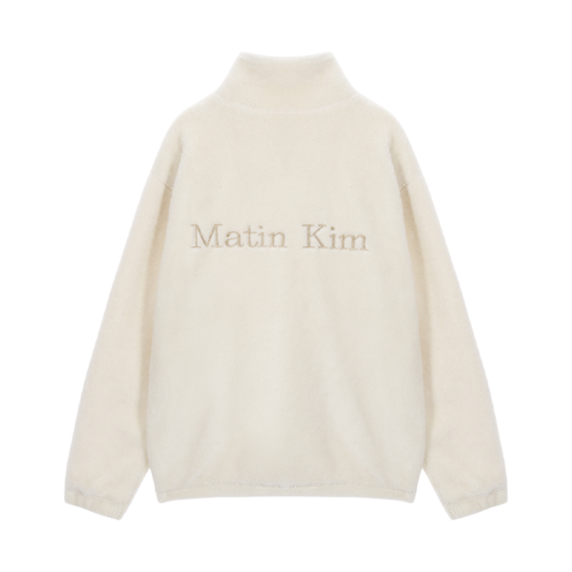MK239OJP053MIV (W) Matin Kim Matin Fleece High Neck Jumper Ivory