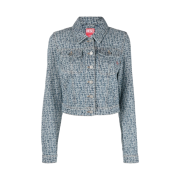(W) Diesel Monogram Denim Jacket Light Blue