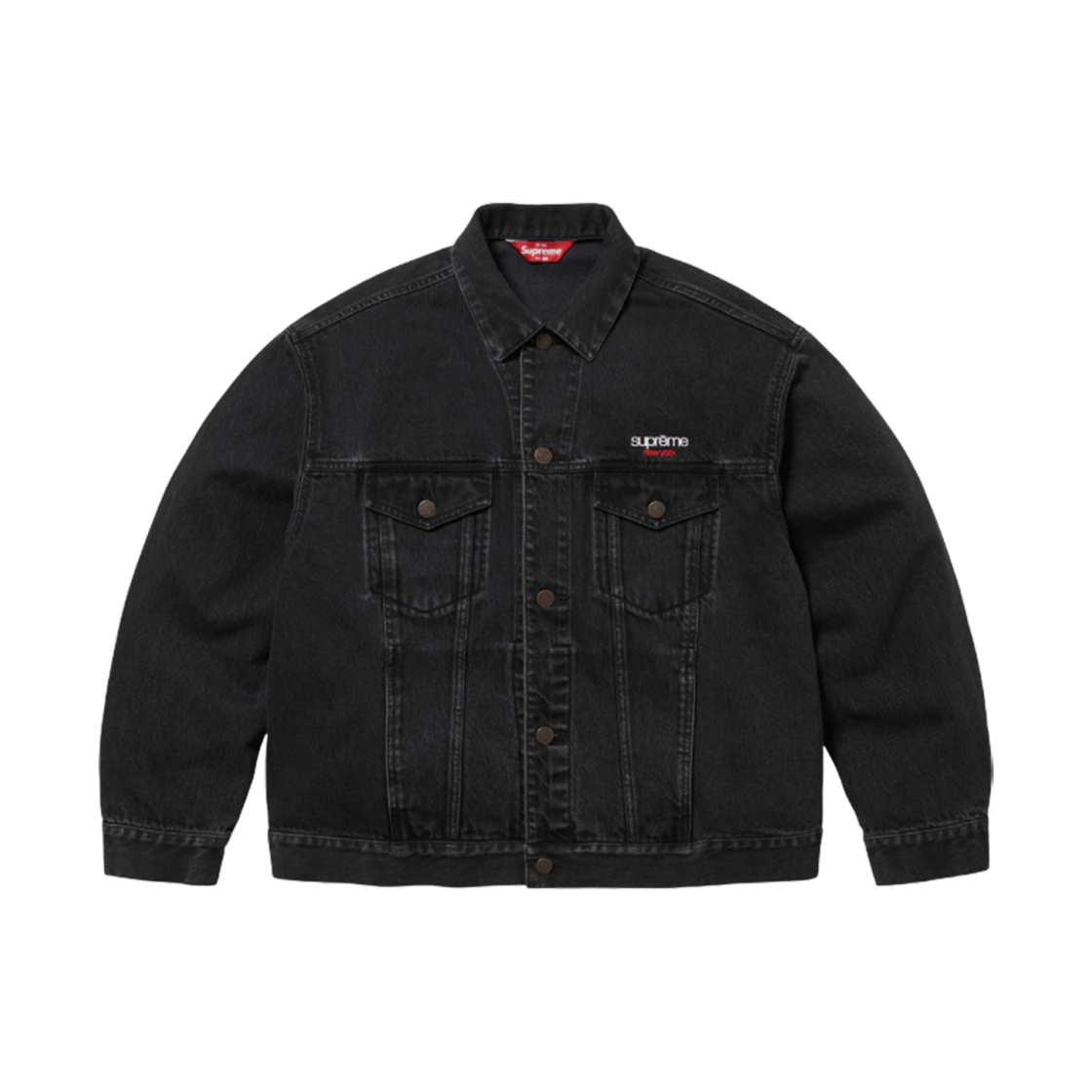 슈프림 데님 트러커 자켓 블랙 - 25SS(Supreme Denim Trucker Jacket Black - 25SS)