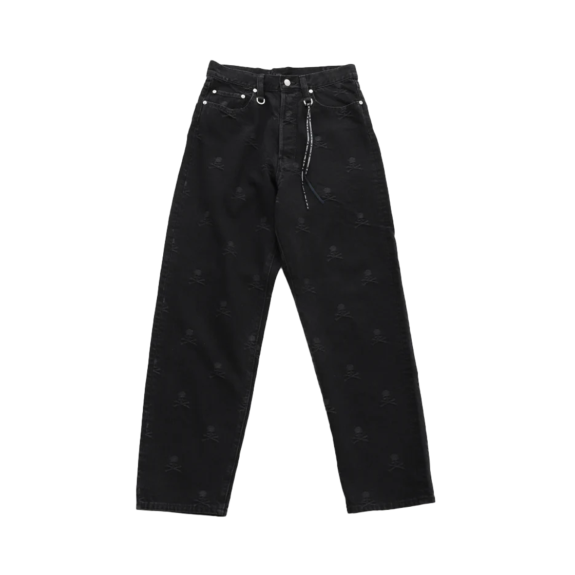 마스터마인드 재팬 모노그램 스트레이트 데님 팬츠 블랙 - 25FW(Mastermind Japan Monogram Straight Denim Pants Black - 25FW)
