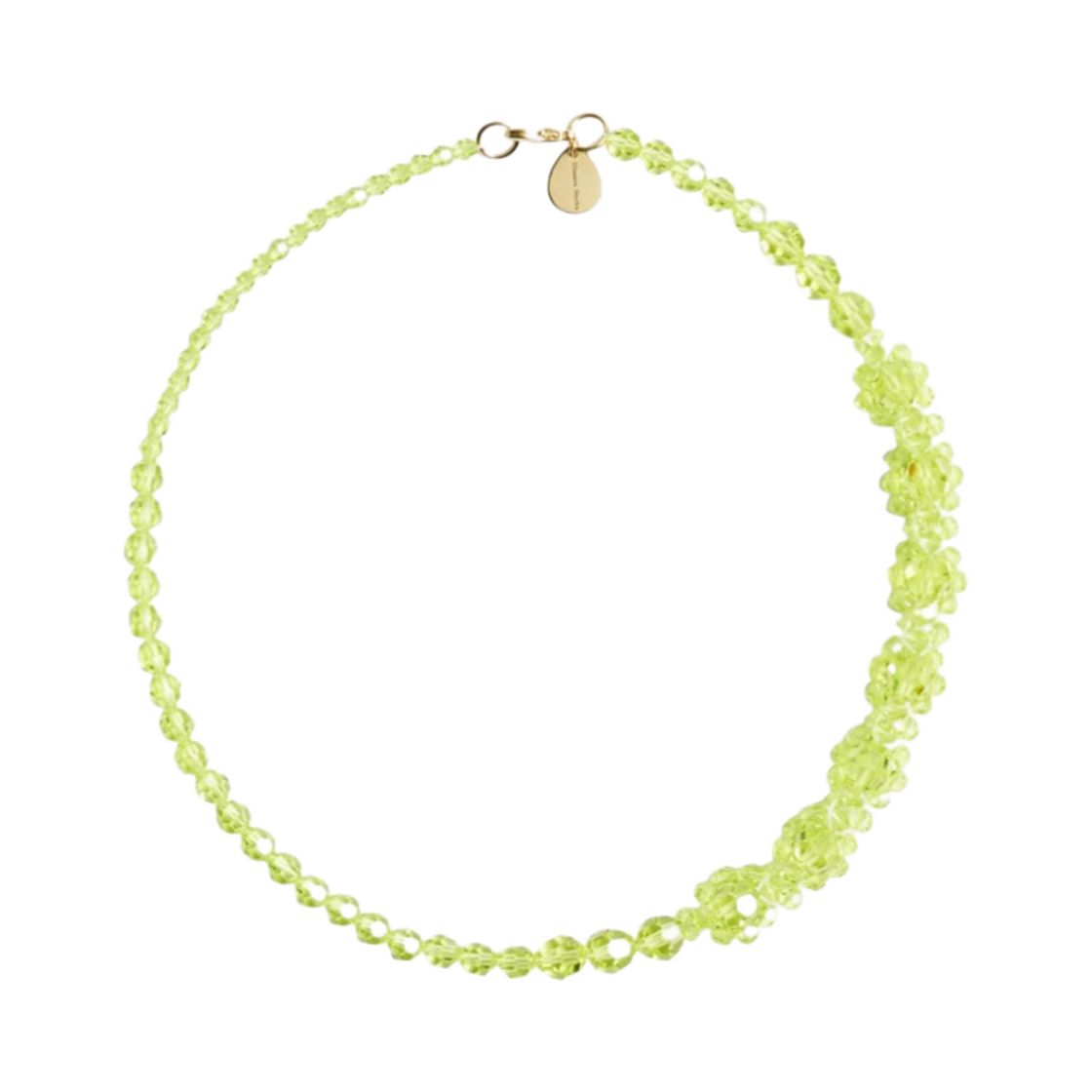 NKS41-09-04 (W) Simone Rocha Daisy Chain Necklace Acid Green