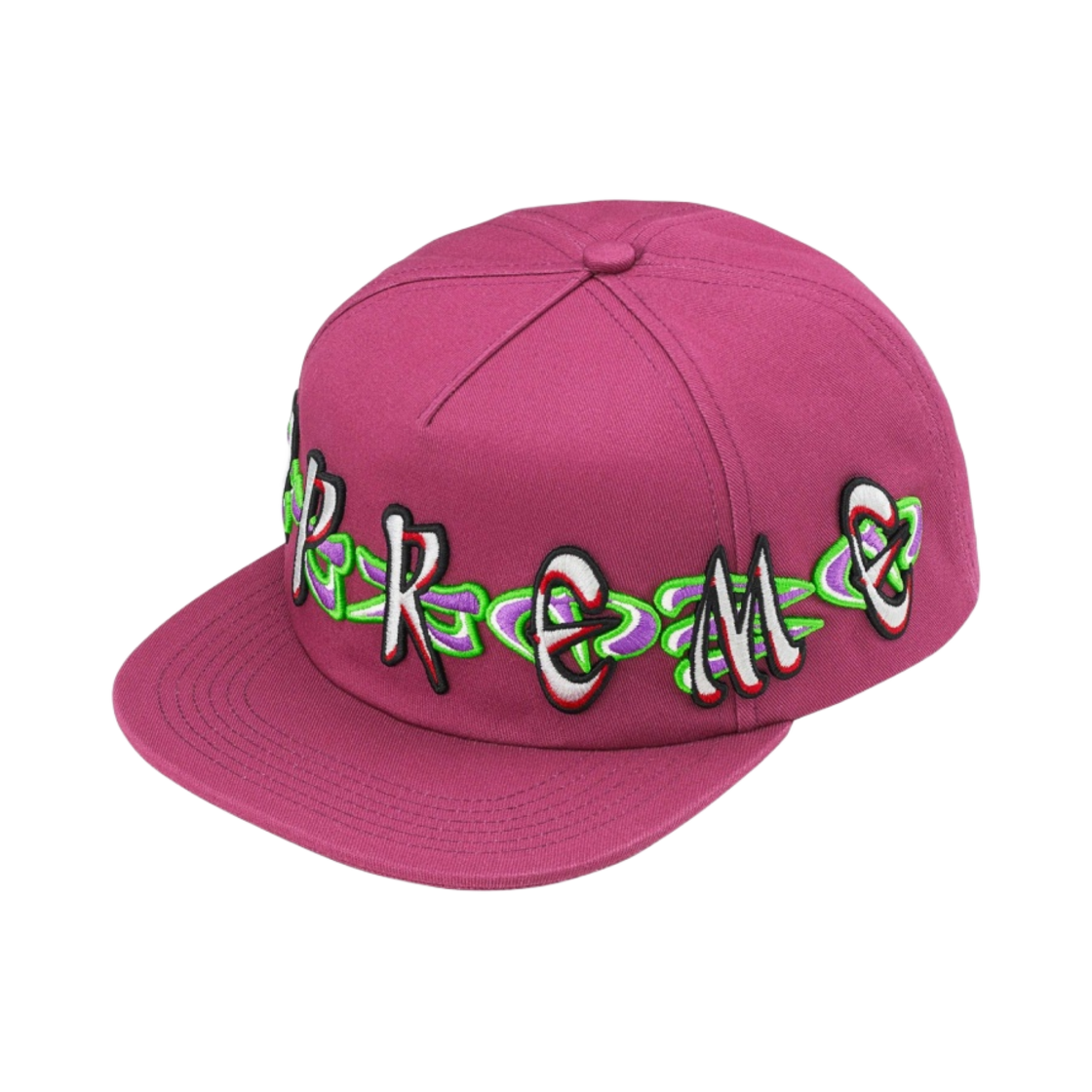 슈프림 AOI 스펠아웃 5-패널 캡 로즈 - 23FW(Supreme AOI Spellout 5-Panel Rose - 23FW) - 1