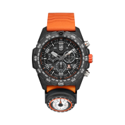 Luminox Bear Grylls Survival Outdoor Explorer 45mm Genuine Rubber Black Orange