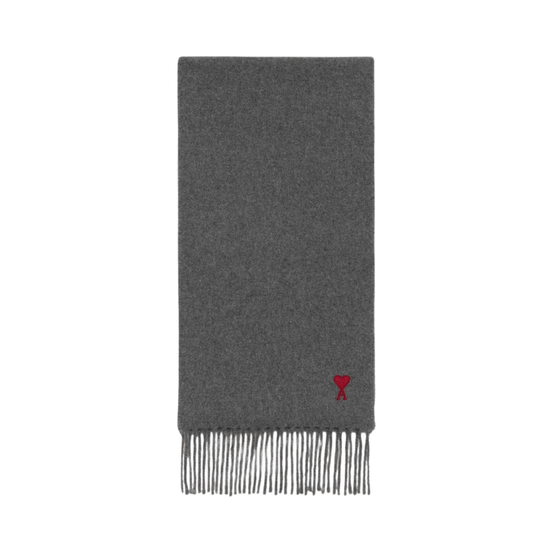 아미 스몰 하트 로고 머플러 다크 그레이(AMI de Coeur Muffler Dark Grey)