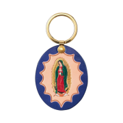 Supreme Guadalupe Leather Keychain Blue - 23FW