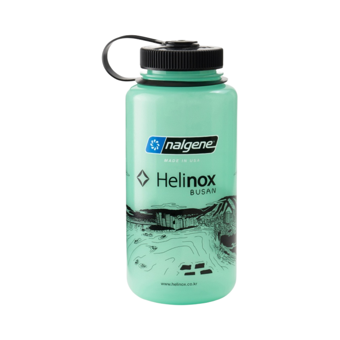 헬리녹스 글로우 에디션 날진 보틀 1L 부산 글로우 그린(Helinox Glow Edition Nalgene Bottle 1L Busan Glow Green)