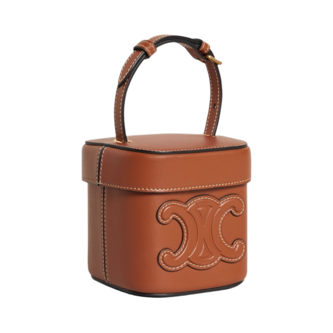 셀린느 스무스 카프스킨 스몰 박스 레더 트리옹프 탄(Celine Small Box Cuir Triomphe in Smooth Calfskin Tan) - 2