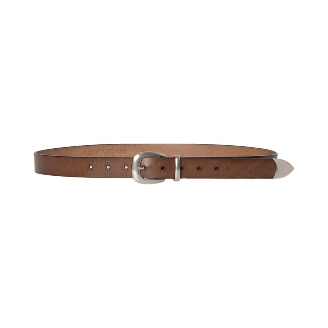 밀로 아카이브 빈티지 워시드 레더 벨트 빈티지 브라운(Millo Archive Vintage Washed Belt Vintage Brown)