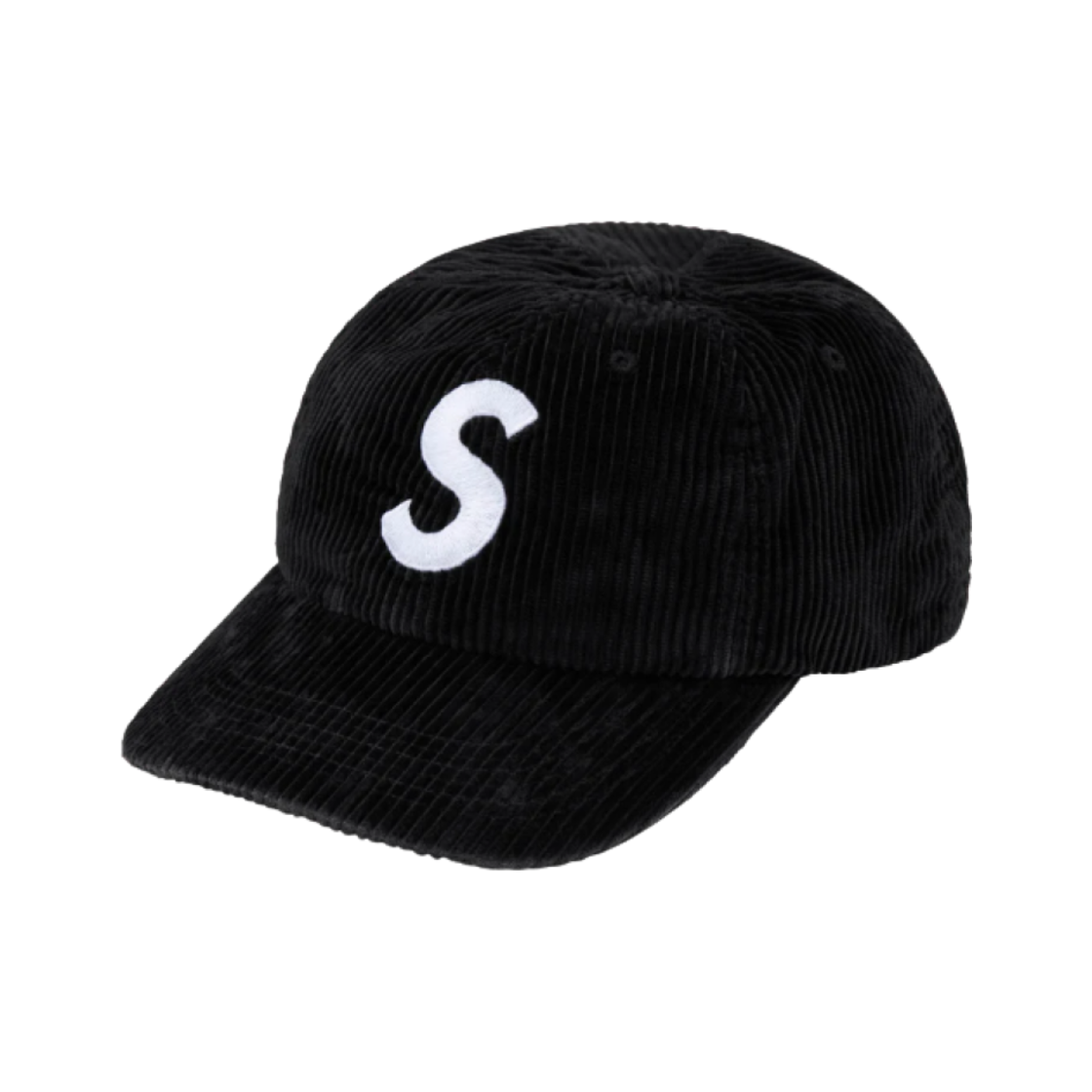 슈프림 코듀로이 S 로고 6-패널 블랙 - 24FW(Supreme Corduroy S Logo 6-Panel Black - 24FW)