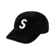 Supreme Corduroy S Logo 6-Panel Black - 24FW