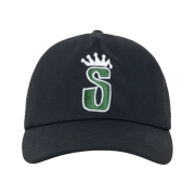 Stussy Trucker S Crown Snapback Shadow Black
