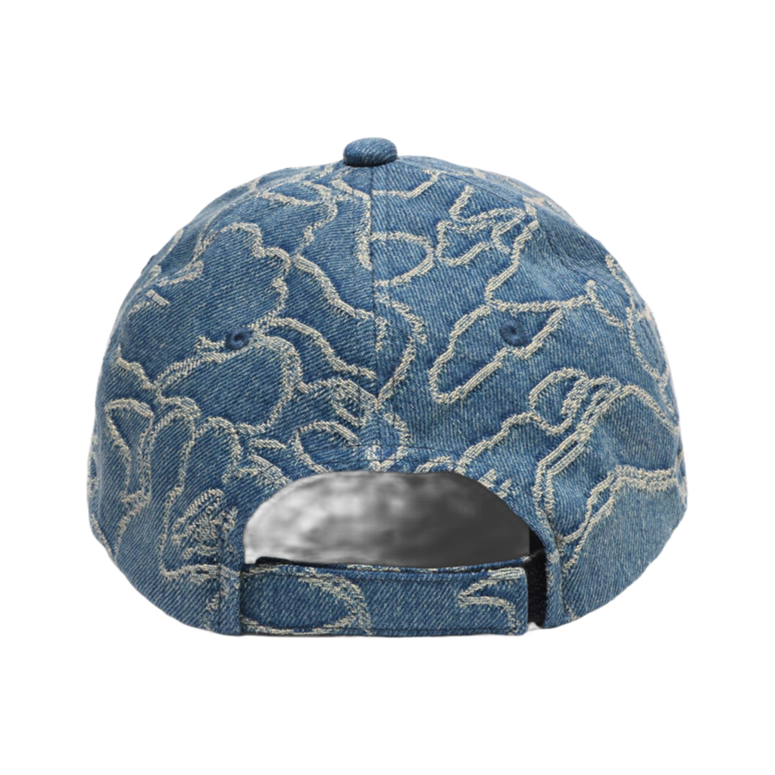 베이프 라인 카모 자카드 멀티 로고 데님 캡 라이트 인디고(BAPE Line Camo Jacquard Multi Logo Denim Cap Light Indigo) - 3