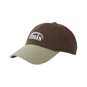 Emis New Logo Mix Ball Cap Beige Brown