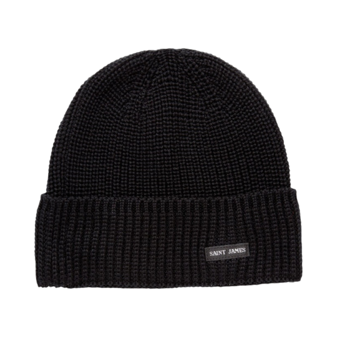 9466-016 Saint James Canot Soft Wool Beanie Noir