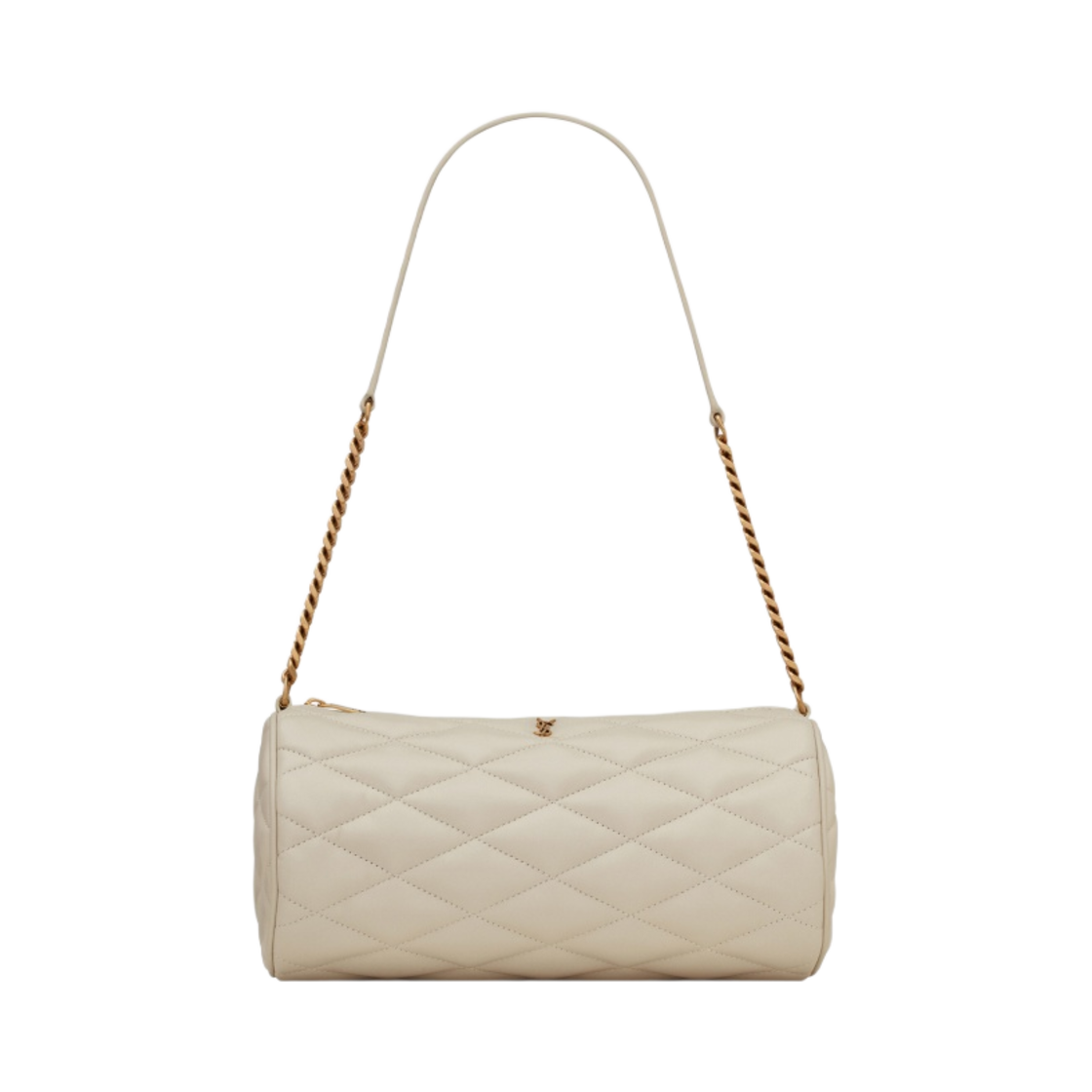 생로랑 퀼티드 램스킨 세이드 스몰 튜브백 블랑 빈티지(Saint Laurent Sade Small Tube Bag in Quilted Lambskin Blanc Vintage) - 1