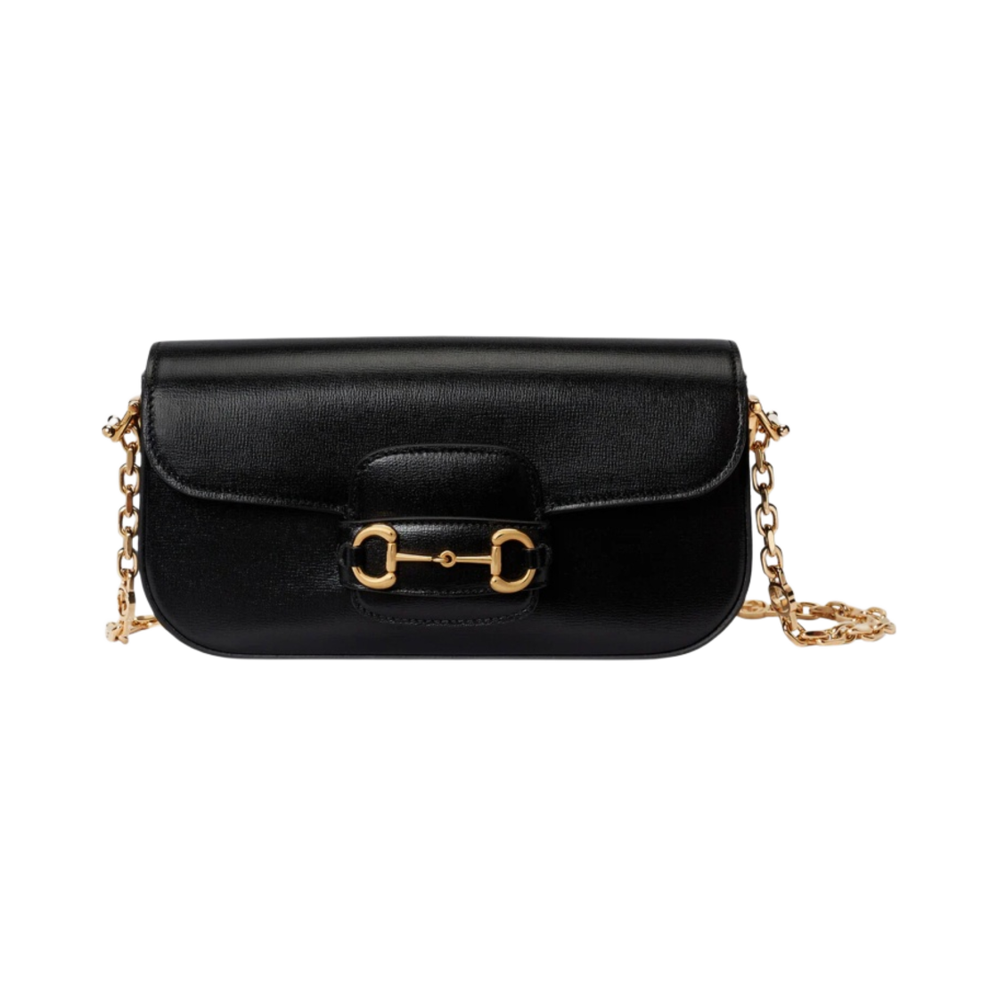 구찌 홀스빗 1955 스몰 숄더백 레더 블랙(Gucci Horsebit 1955 Small Shoulder Bag Leather Black) - 1