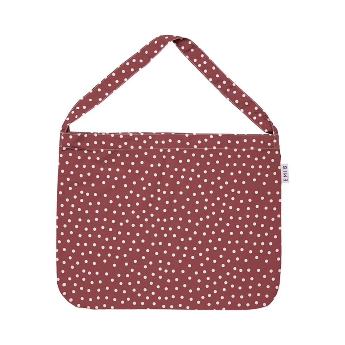 이미스 도트 패턴 에코백 와인(Emis Dot Pattern Eco Bag Wine)