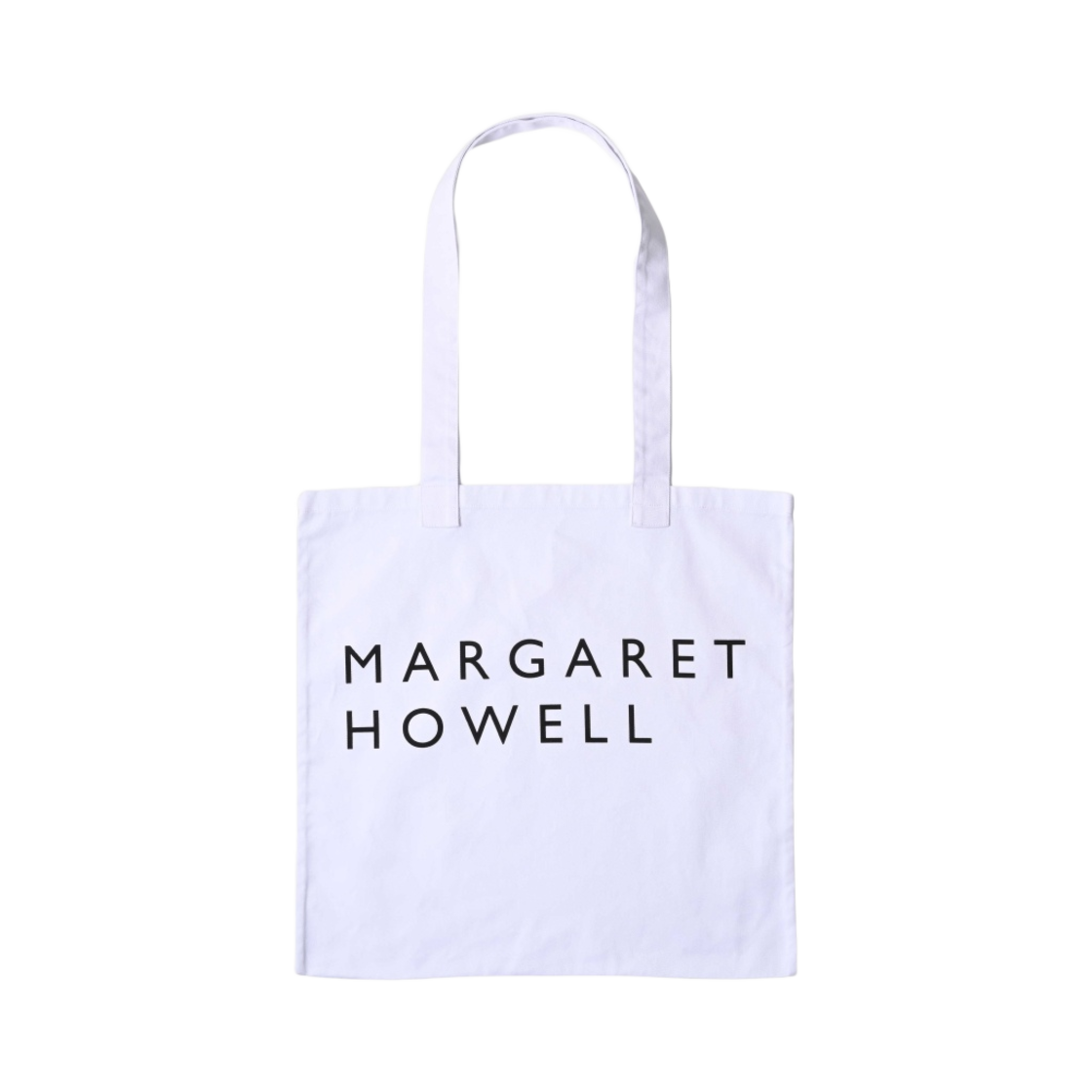 마가렛 호웰 코튼 드릴 로고 백 화이트(Magaret Howell Cotton Drill Logo Bag White)
