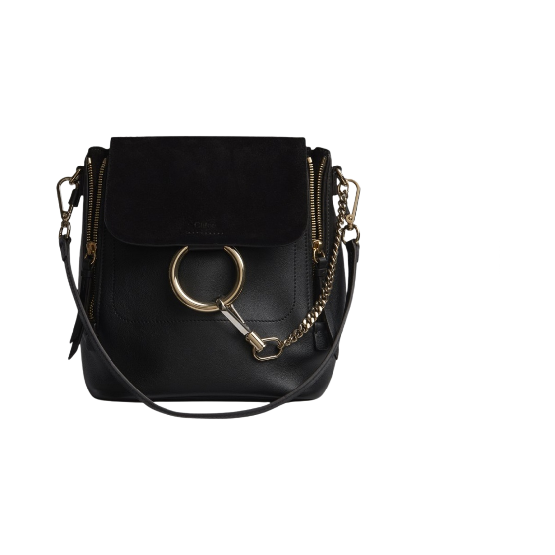 끌로에 페이 스몰 백팩 블랙(Chloe Faye Small Backpack Black) - 1