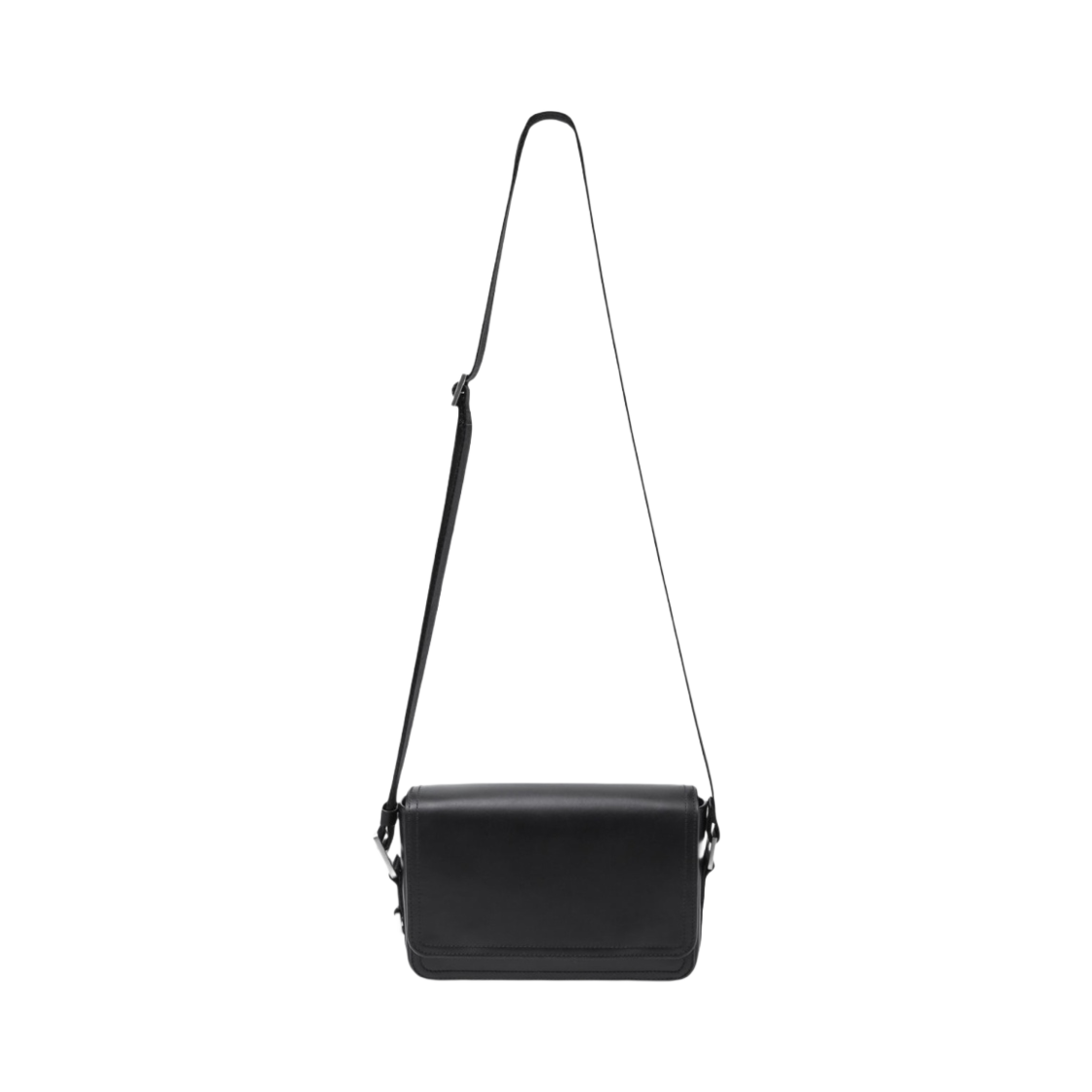 코스 스트럭처 레더 크로스바디백 블랙(COS Structured Leather Crossbody Bag Black) - 1