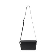 COS Structured Leather Crossbody Bag Black