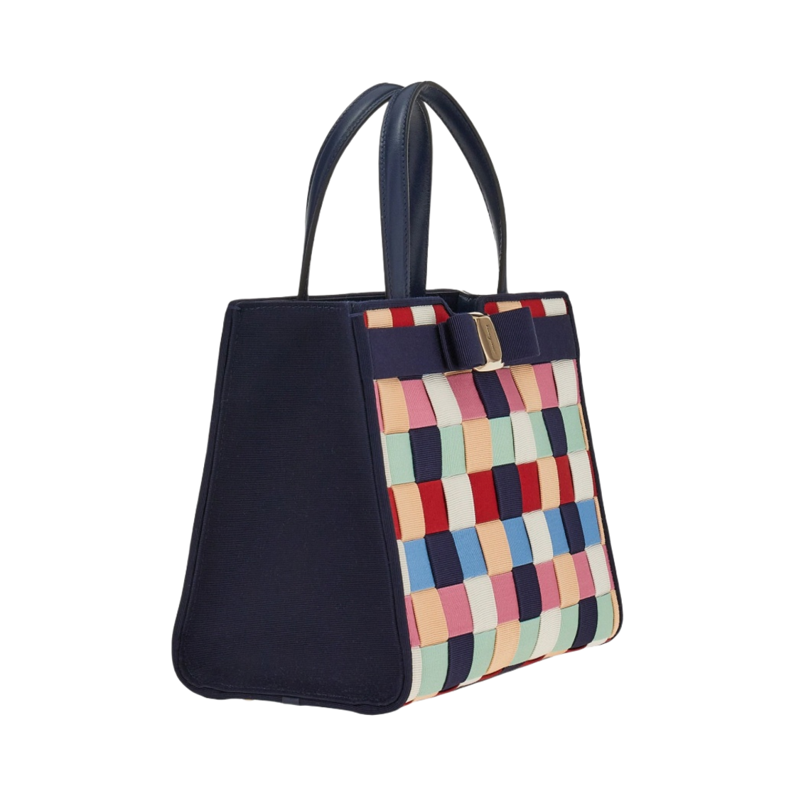 페라가모 미디움 바라 보우 탑 핸들백 멀티컬러(Ferragamo Medium Vara Bow Top Handle Bag Multicolor) - 2