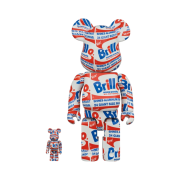 Bearbrick Andy Warhol Brillo 100% & 400% Set