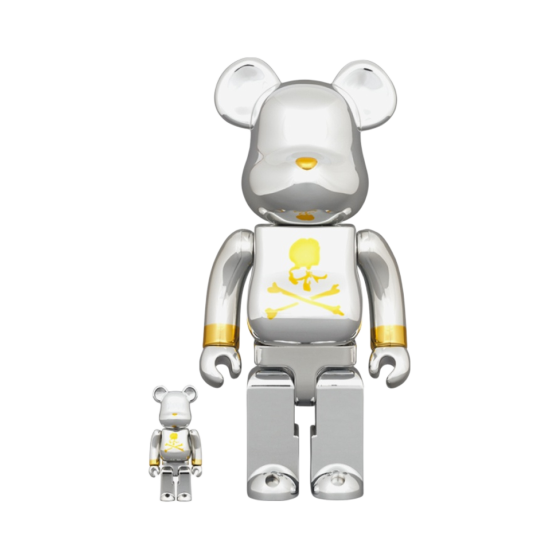 베어브릭 x 마스터마인트 실버 100% & 400% 세트(Bearbrick x Mastermind Silver 100% & 400% Set) - 1