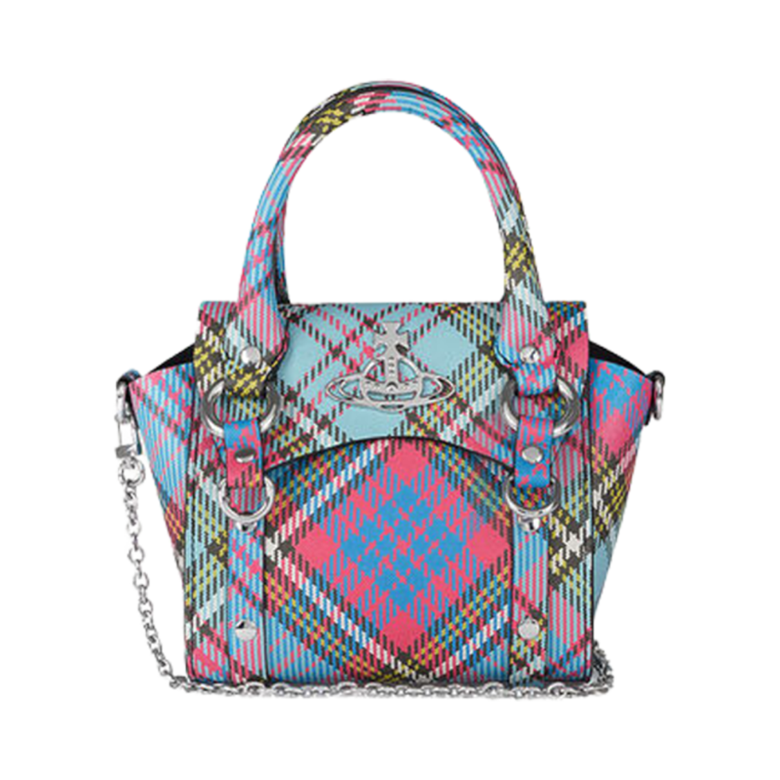 비비안 웨스트우드 베티 미니 핸드백 체인 맥켄디 타르탄(Vivienne Westwood Betty Mini Handbag with Chain Macandy Tartan) - 1