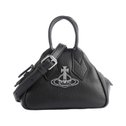 Vivienne Westwood Re-Vegan Grain Mini Yasmine Bag Black
