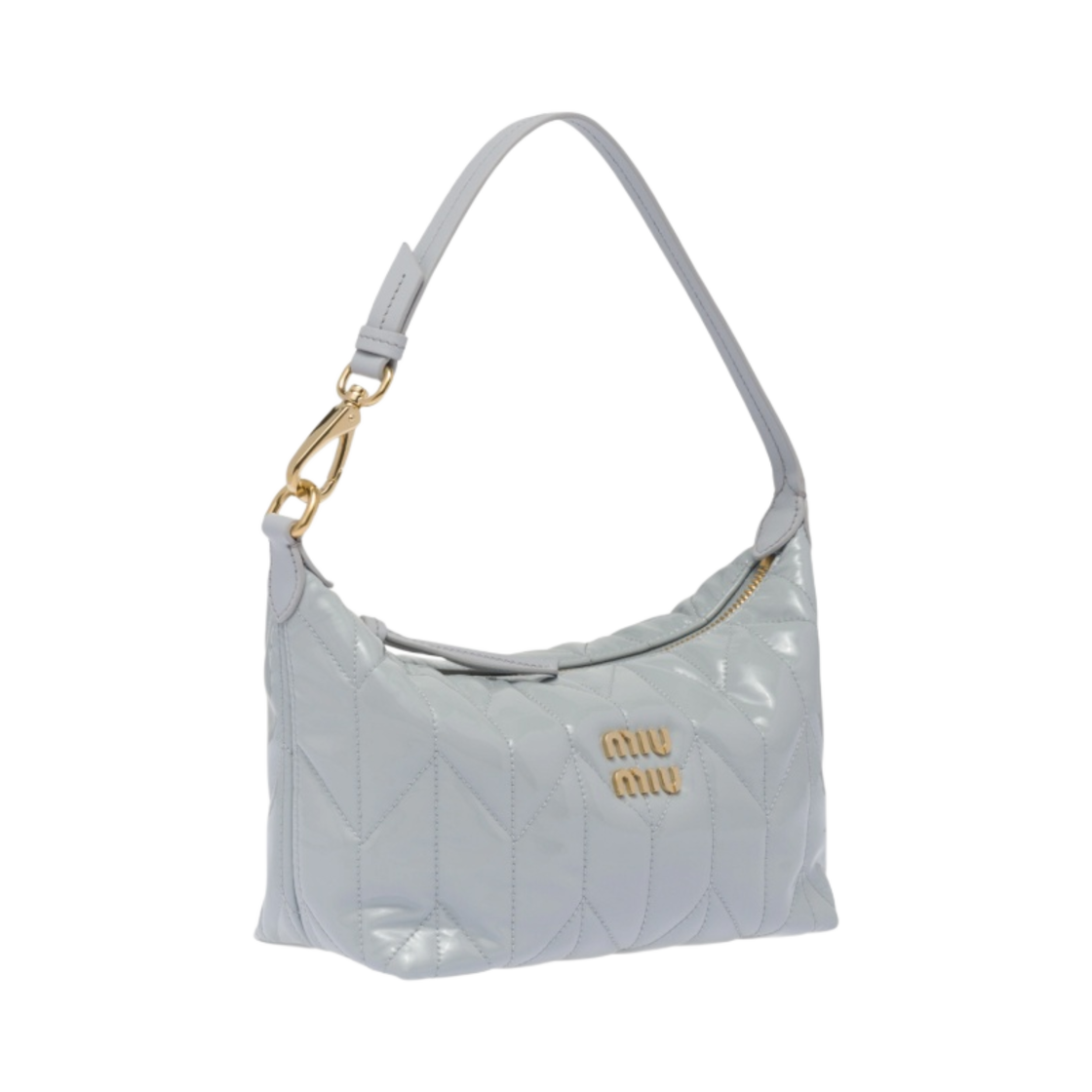미우 미우 스피릿 마테라쎄 시레 미니백 콘플라워(Miu Miu Spirit Matelasse Cire Mini Bag Cornflower) - 2