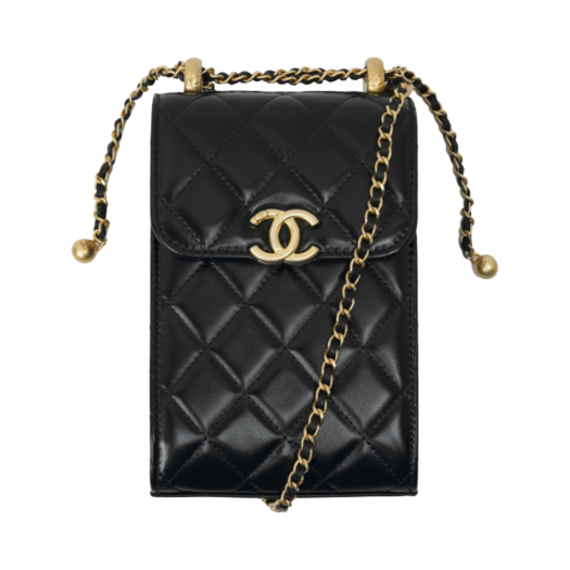 Chanel Clutch With Chain Calfskin & Gold Black