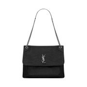 Saint Laurent Niki Large In Grained Lambskin Black