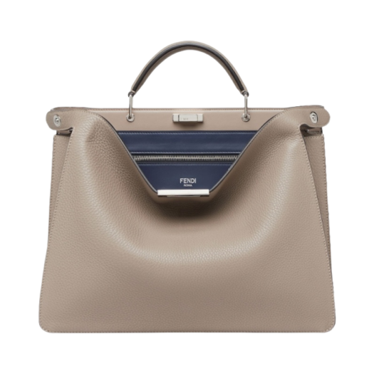 Fendi Peekaboo Iseeu Medium Leather Bag Beige