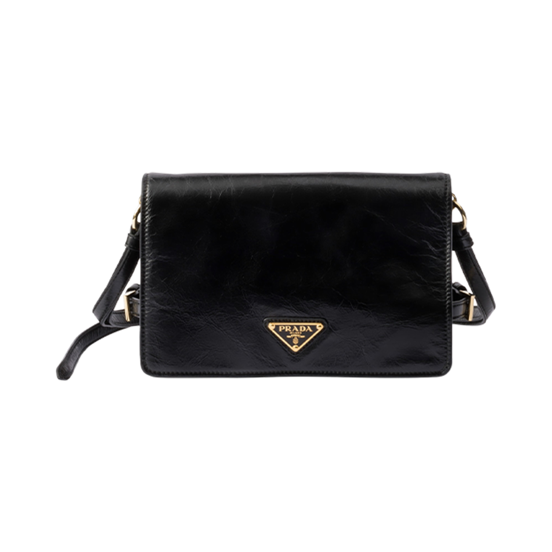 1BD082-2CYR-F0002 Prada Leather Shoulder Bag Black