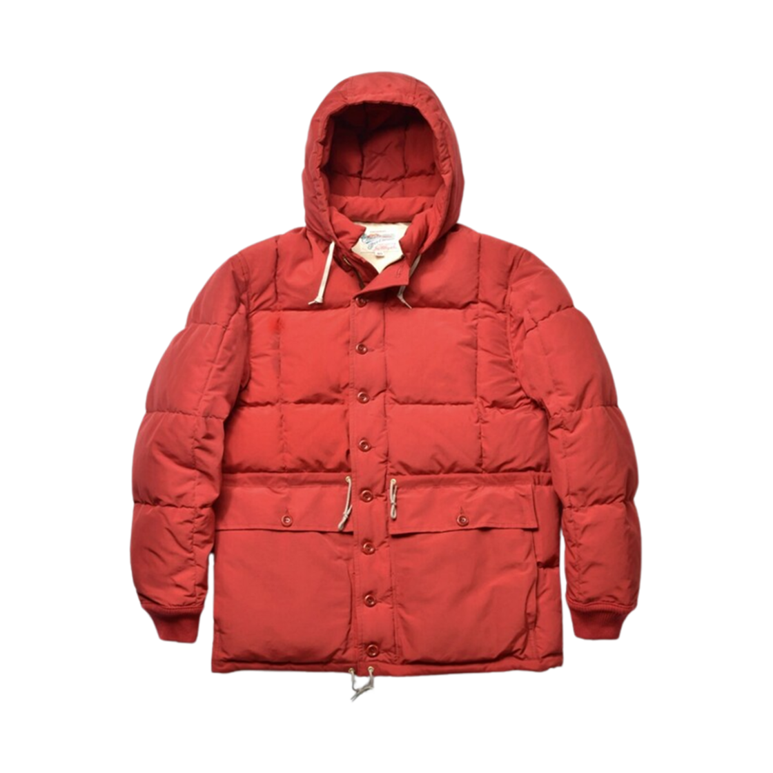 MJ22126-090 The Real McCoy's Cotton Nylon Hooded Down Jacket Red