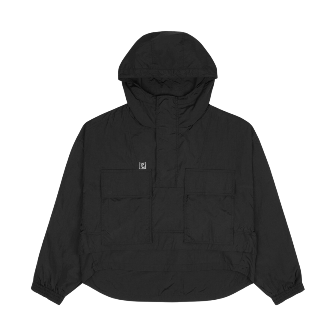 우영미 나일론 아노락 점퍼 블랙 - 23SS(Wooyoungmi Nylon Anorak Jumper Black - 23SS) - 1