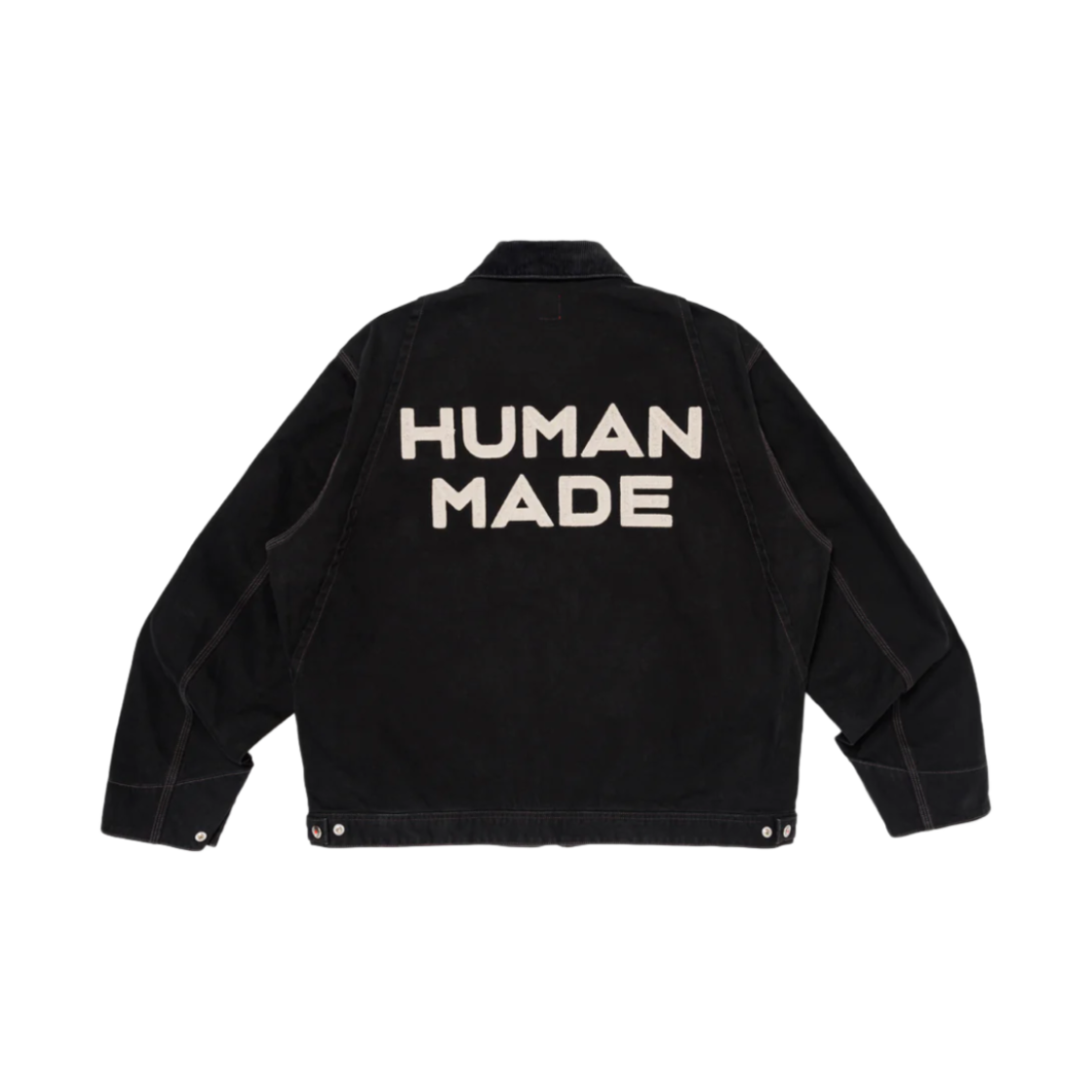 휴먼 메이드 집업 자수 블루종 블랙 | Human Made | KREAM