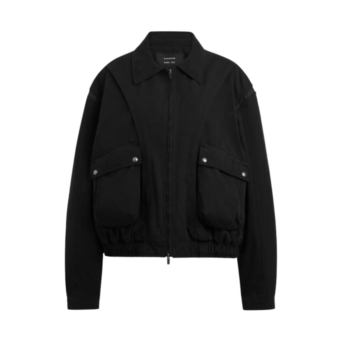 CBR94-BLK (W) Coach x Matin Kim Color Block Bomber Jacket Black