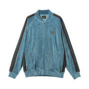 Needles R.C. Track Jacket Velour Blue Grey