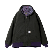 Needles Zipped Work Hoody 11oz Cotton Oxford Black