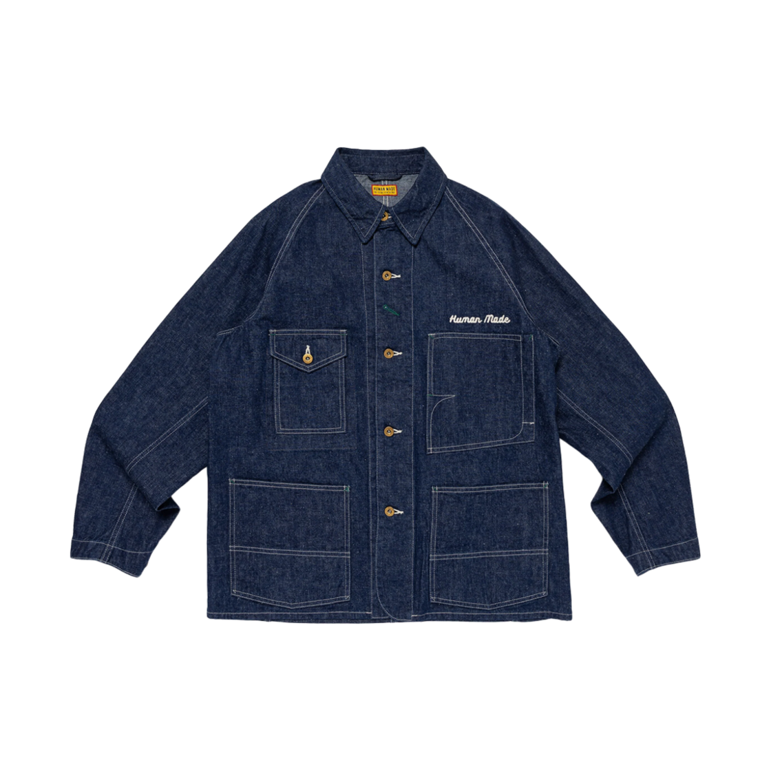 휴먼 메이드 수베니어 커버올 자켓 인디고(Human Made Souvenir Coverall Jacket Indigo) - 1